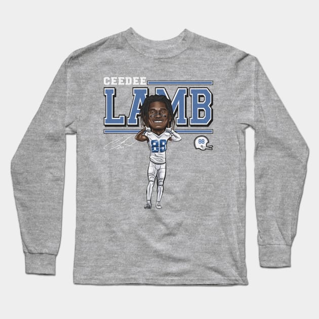 CeeDee Lamb Dallas Cartoon Long Sleeve T-Shirt by Buya_Hamkac